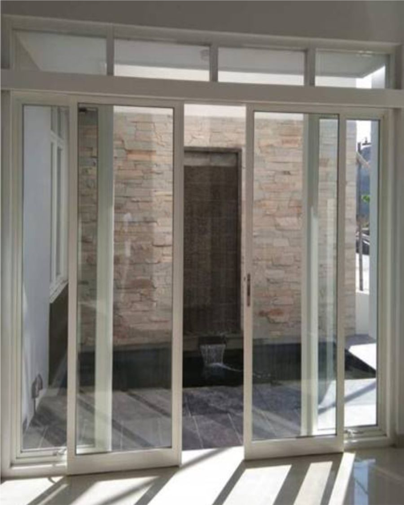 pintu sliding kaca sekat ruangan